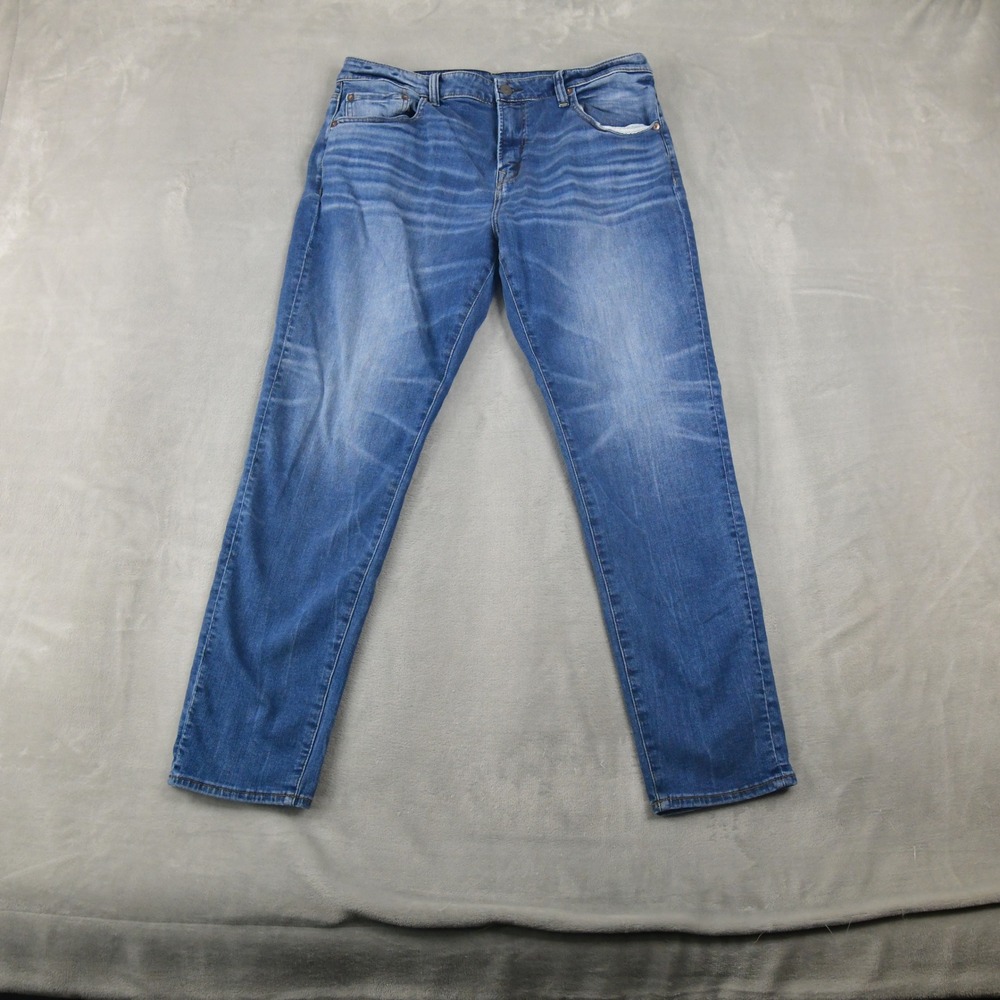 American Eagle Athletic Fit Jeans Mens Blue Denim 36x32 (fits 34x30) Stretch